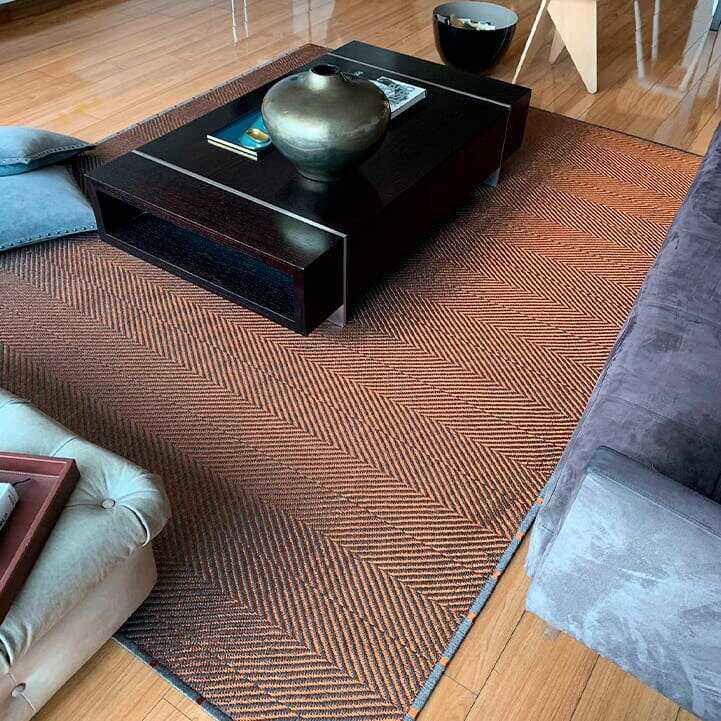 Tapetes de fique y metal