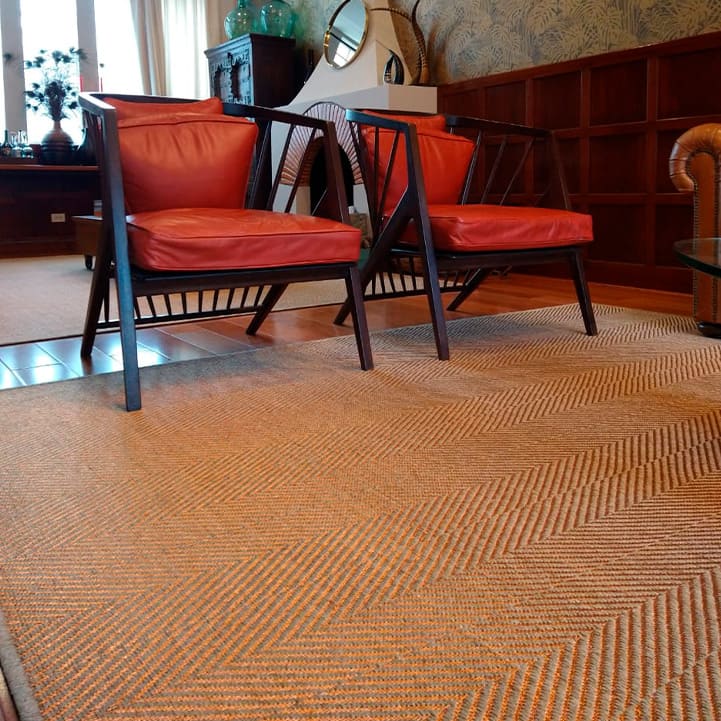 Tapetes de fique y metal