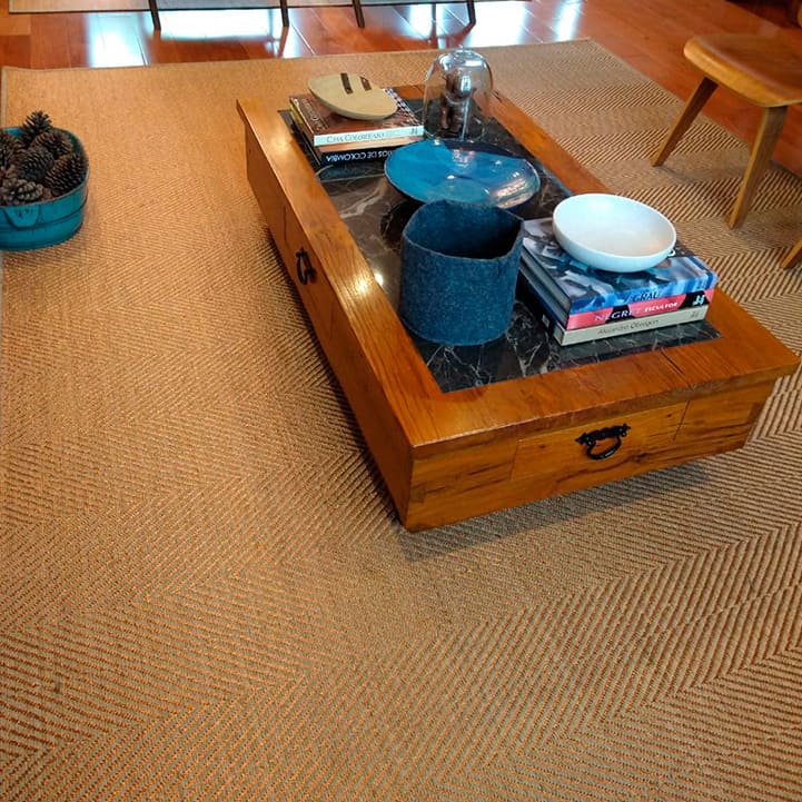 Tapetes de fique y metal