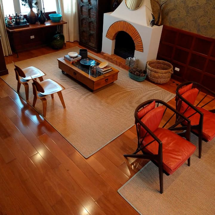 Tapetes de fique y metal