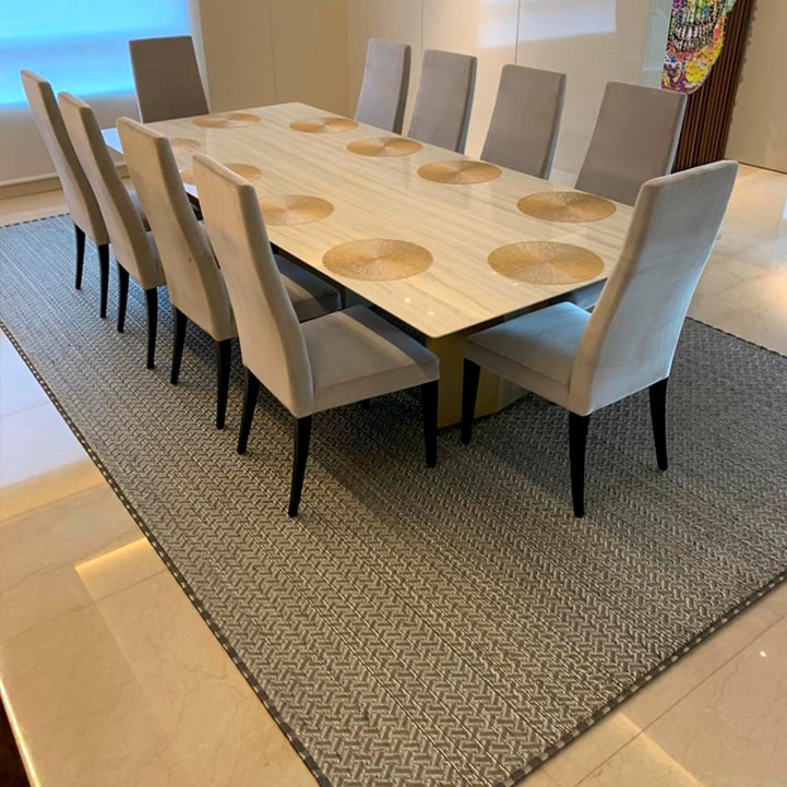 Tapetes de fique y metal