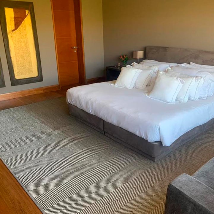 Tapetes de fique y metal